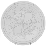 SUPORTE DE PRATO PARA PAREDE PEQUENO WALLPLATE - INOX - Foto 3
