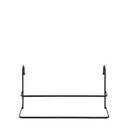 PRETO - PORTA-TOALHA DUPLO PARA BOX APOLO