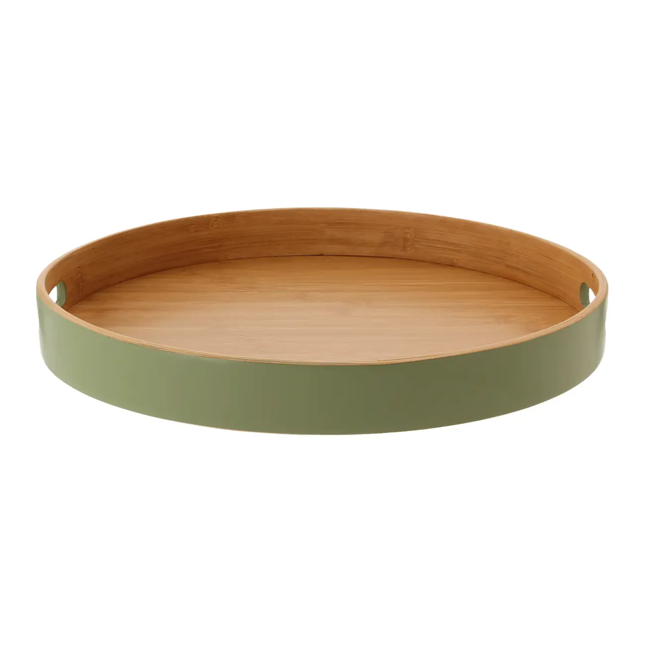 BANDEJA REDONDA 40 CM BAMBUMIX - SÁLVIA/BAMBU - Foto 1