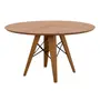 MESA DE JANTAR REDONDA 1,35 M JAMBU - NOZES/PRETO - Foto 1