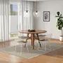 MESA DE JANTAR REDONDA 1,35 M JAMBU - NOZES/PRETO - Foto 4
