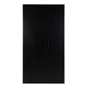 PRETO - GUARDA-ROUPA 3 PORTAS 2 GAVETAS LIVE