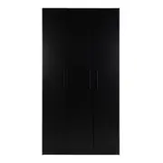 GUARDA-ROUPA 3 PORTAS 2 GAVETAS LIVE - PRETO - Foto 1