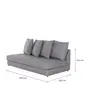 SOFÁ-CAMA 3 LUGARES BUZZ - POLI CINZA - Foto 6