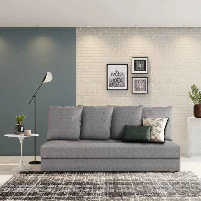 SOFÁ-CAMA 3 LUGARES BUZZ - POLI CINZA - Foto 7