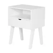 MESA DE CABECEIRA 1 GAVETA CRAB - BRANCO - Foto 2