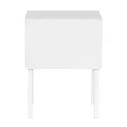 MESA DE CABECEIRA 1 GAVETA CRAB - BRANCO - Foto 4