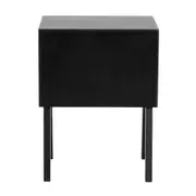 MESA DE CABECEIRA 1 GAVETA CRAB - PRETO - Foto 4