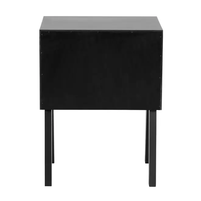 MESA DE CABECEIRA 1 GAVETA CRAB - PRETO - Foto 4