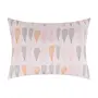 FRONHA 50 CM X 70 CM DELÍRIO DELÍCIA - ROSA ANTIQUE/ CINZA - Foto 1