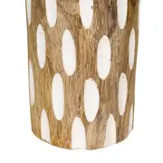 VASO DECORATIVO 24 CM TEJU - MANGO/BRANCO - Foto 3