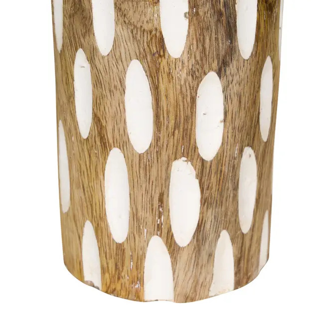 VASO DECORATIVO 24 CM TEJU - MANGO/BRANCO - Foto 3