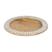 CENTRO DE MESA 30 CM TEJU - MANGO/BRANCO - Foto 1