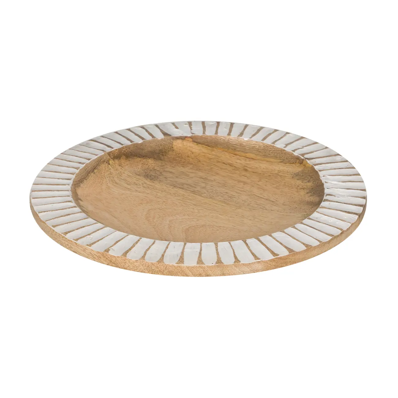 CENTRO DE MESA 30 CM TEJU - MANGO/BRANCO - Foto 1