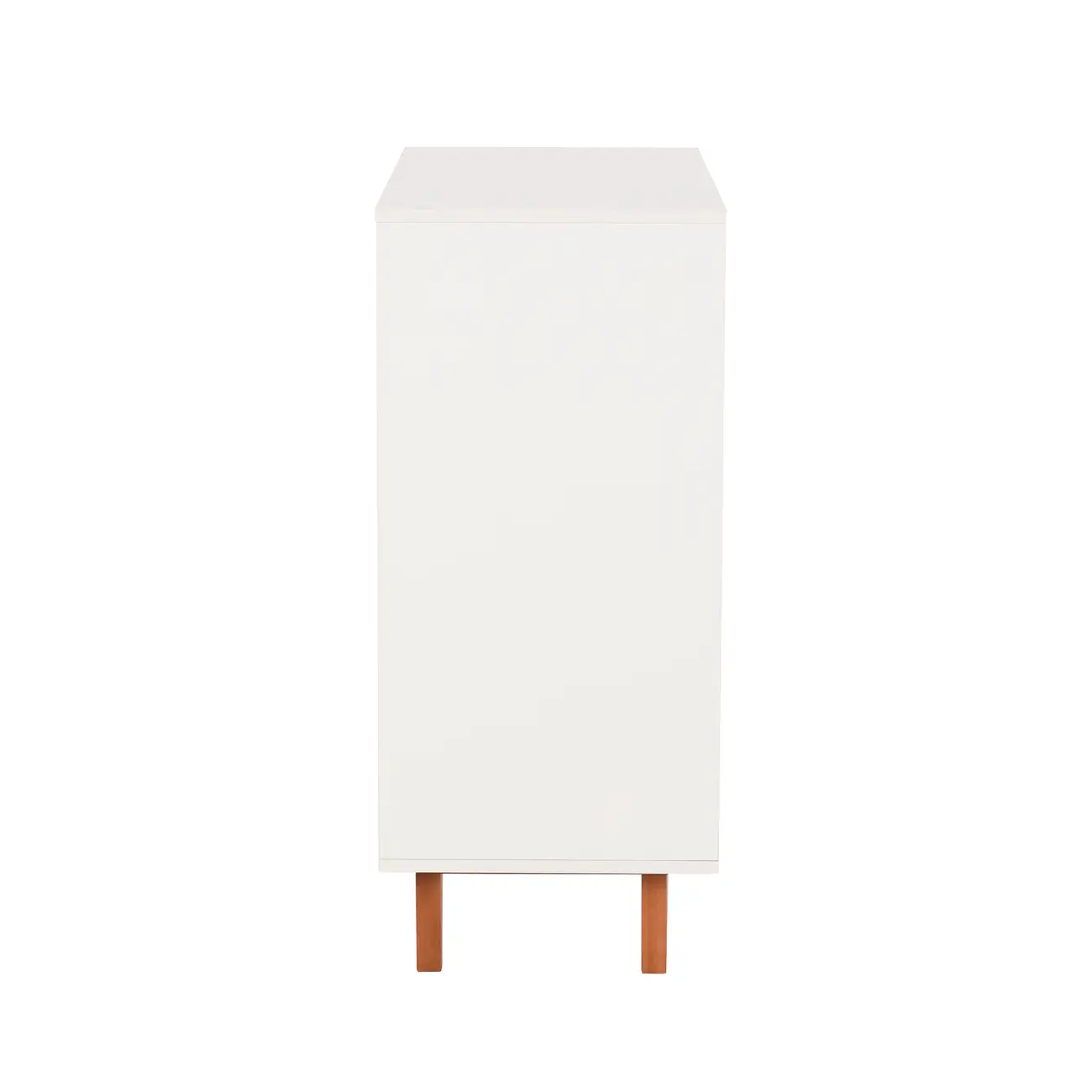 CÔMODA 5 GAVETAS 90 CM X 40 CM LIN - BRANCO/NOZES - Foto 4