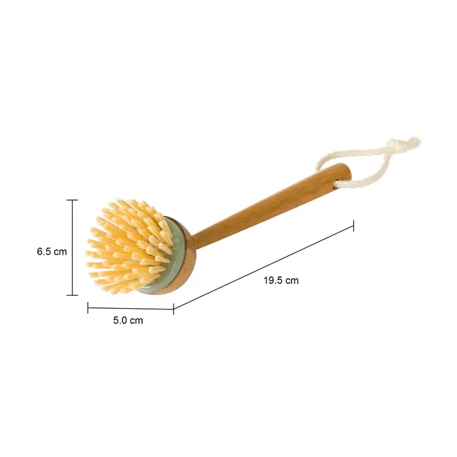 ESCOVA PARA LIMPEZA 19 CM BAMBUMIX - BAMBU/SÁLVIA - Foto 7