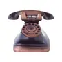 ADORNO 13 CM TELEPHONE - PRETO/ORDIRE CAMELO - Foto 1