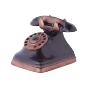 ADORNO 13 CM TELEPHONE - PRETO/ORDIRE CAMELO - Foto 2