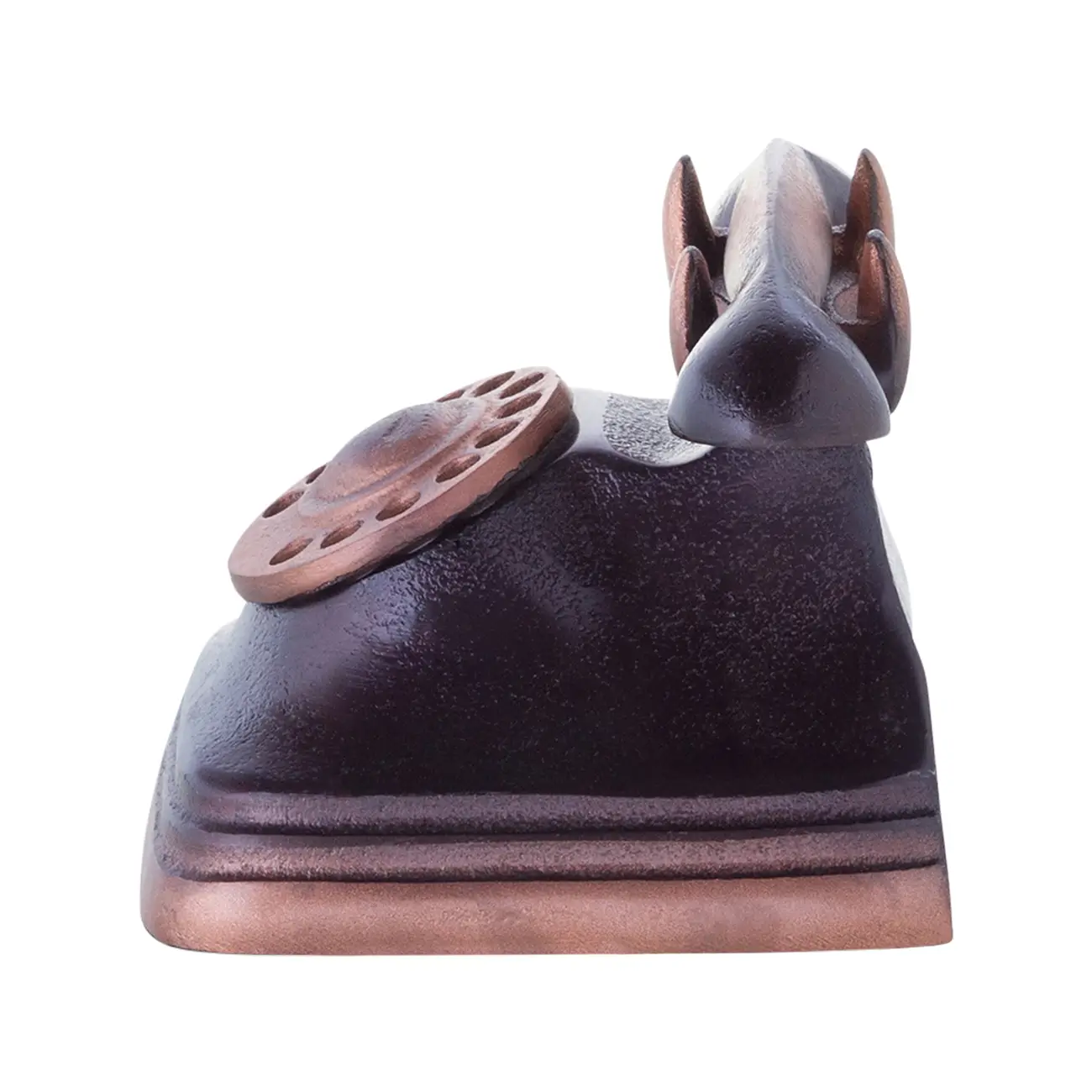 ADORNO 13 CM TELEPHONE - PRETO/ORDIRE CAMELO - Foto 3
