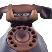 ADORNO 13 CM TELEPHONE - PRETO/ORDIRE CAMELO - Foto 4