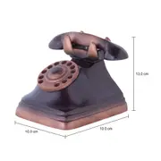 ADORNO 13 CM TELEPHONE - PRETO/ORDIRE CAMELO - Foto 5
