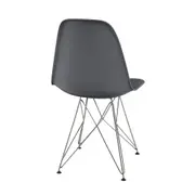 CADEIRA DE JANTAR EASY TOWER - CROMADO/KONKRET - Foto 11