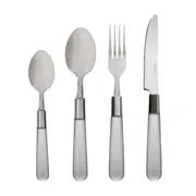 FAQUEIRO 24 PEÇAS PARA 6 PESSOAS BOERI - CINZA/INOX - Foto 1