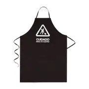 AVENTAL LONGO ESTOU NA COZINHA - PRETO/BRANCO - Foto 1
