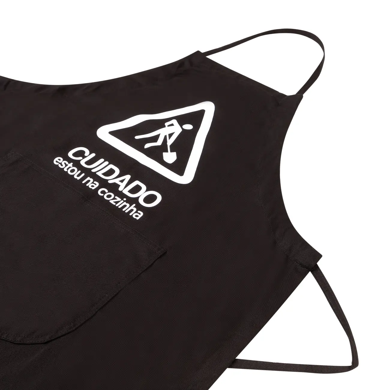 AVENTAL LONGO ESTOU NA COZINHA - PRETO/BRANCO - Foto 2