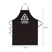 AVENTAL LONGO ESTOU NA COZINHA - PRETO/BRANCO - Foto 3