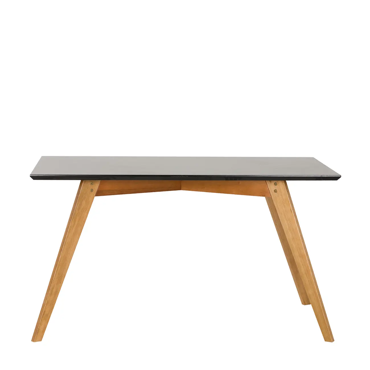 MESA DE JANTAR 1,35 M X 80 CM TAVE SQUARE - NOZES/PRETO - Foto 1