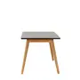 MESA DE JANTAR 1,35 M X 80 CM TAVE SQUARE - NOZES/PRETO - Foto 2