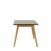 MESA DE JANTAR 1,35 M X 80 CM TAVE SQUARE - NOZES/PRETO - Foto 2
