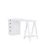 ESCRIVANINHA 4 GAVETAS 1,36 M X 60 CM LEARN - BRANCO - Foto 2