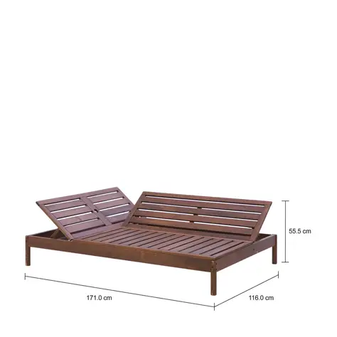 Imagem com medidas do produto ESTRUTURA DE SOFÁ 2 LUGARES TATAMI