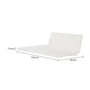 ALMOFADA PARA ESTRUTURA DE SOFÁ 2 LUGARES TATAMI - BRANCO - Foto 3