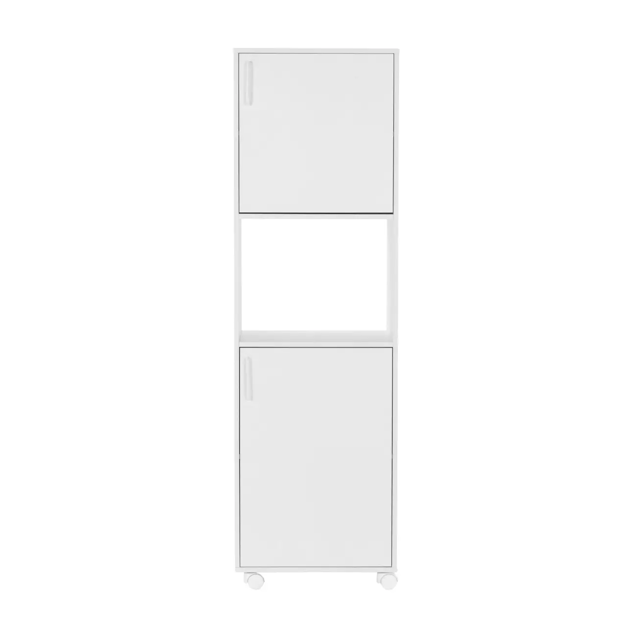 ARMÁRIO DE COZINHA 2 PORTAS COM RODÍZIOS FUNCTION - BRANCO - Foto 1