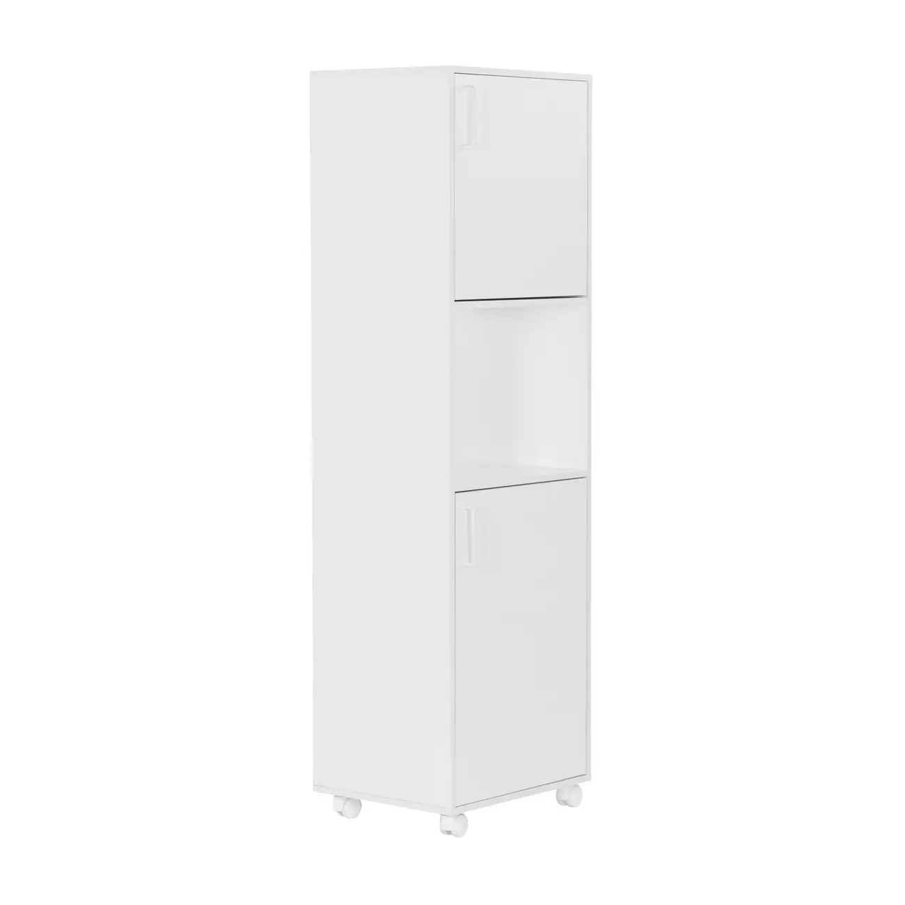 ARMÁRIO DE COZINHA 2 PORTAS COM RODÍZIOS FUNCTION - BRANCO - Foto 2