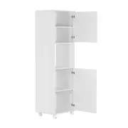 ARMÁRIO DE COZINHA 2 PORTAS COM RODÍZIOS FUNCTION - BRANCO - Foto 3