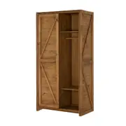 GUARDA-ROUPA 1 PORTA DE CORRER CRATES - ENCERADO CASTANHO - Foto 3