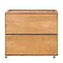 CÔMODA 3 GAVETAS 90 CM X 45 CM CRATES - ENCERADO CASTANHO - Foto 5