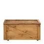 BAÚ COM RODÍZIOS 75 CM X 40 CM CRATES - ENCERADO CASTANHO - Foto 1