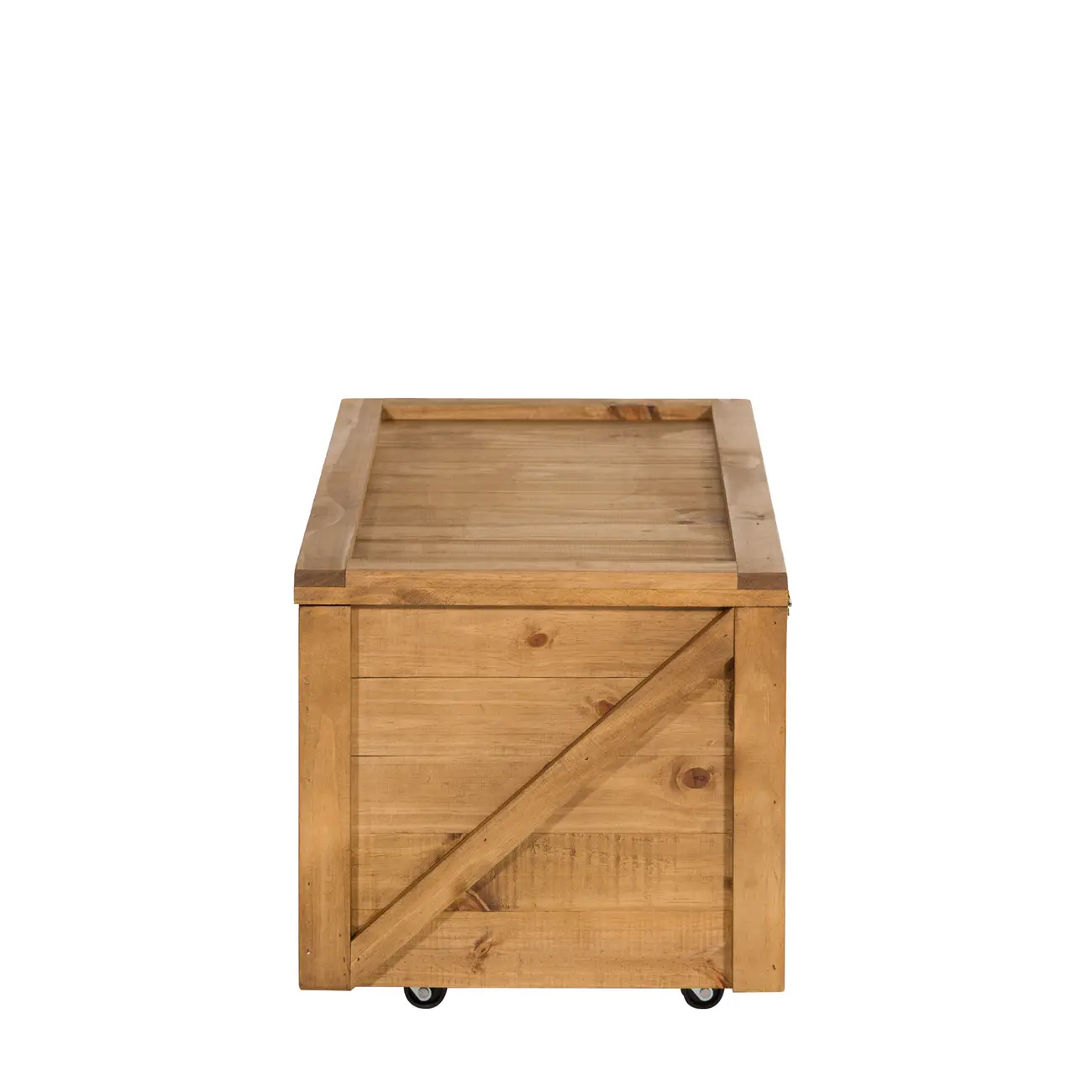 BAÚ COM RODÍZIOS 75 CM X 40 CM CRATES - ENCERADO CASTANHO - Foto 2