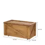 BAÚ COM RODÍZIOS 75 CM X 40 CM CRATES - ENCERADO CASTANHO - Foto 6
