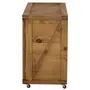 BUFFET 2 PORTAS 1,10 M X 45 CM CRATES - ENCERADO CASTANHO - Foto 2