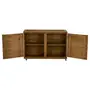 BUFFET 2 PORTAS 1,10 M X 45 CM CRATES - ENCERADO CASTANHO - Foto 4