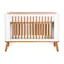 BERÇO 70 CM 3 EM 1 - BERÇO MINIBERÇO/CAMA INFANTIL CANDY - BRANCO/NOZES - Foto 6