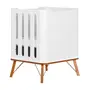BERÇO 70 CM 3 EM 1 - BERÇO MINIBERÇO/CAMA INFANTIL CANDY - BRANCO/NOZES - Foto 7
