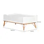 BERÇO 70 CM 3 EM 1 - BERÇO MINIBERÇO/CAMA INFANTIL CANDY - BRANCO/NOZES - Foto 12