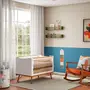 BERÇO 70 CM 3 EM 1 - BERÇO MINIBERÇO/CAMA INFANTIL CANDY - BRANCO/NOZES - Foto 13